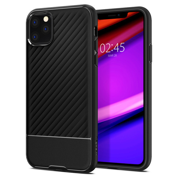 Apple iPhone 11 Pro Max (6.5インチ) 用 Spigen シュピゲン 耐衝撃ケース 米軍MIL規格クリア CORE ARMOR ブラック Matte Black 未開封品_画像2