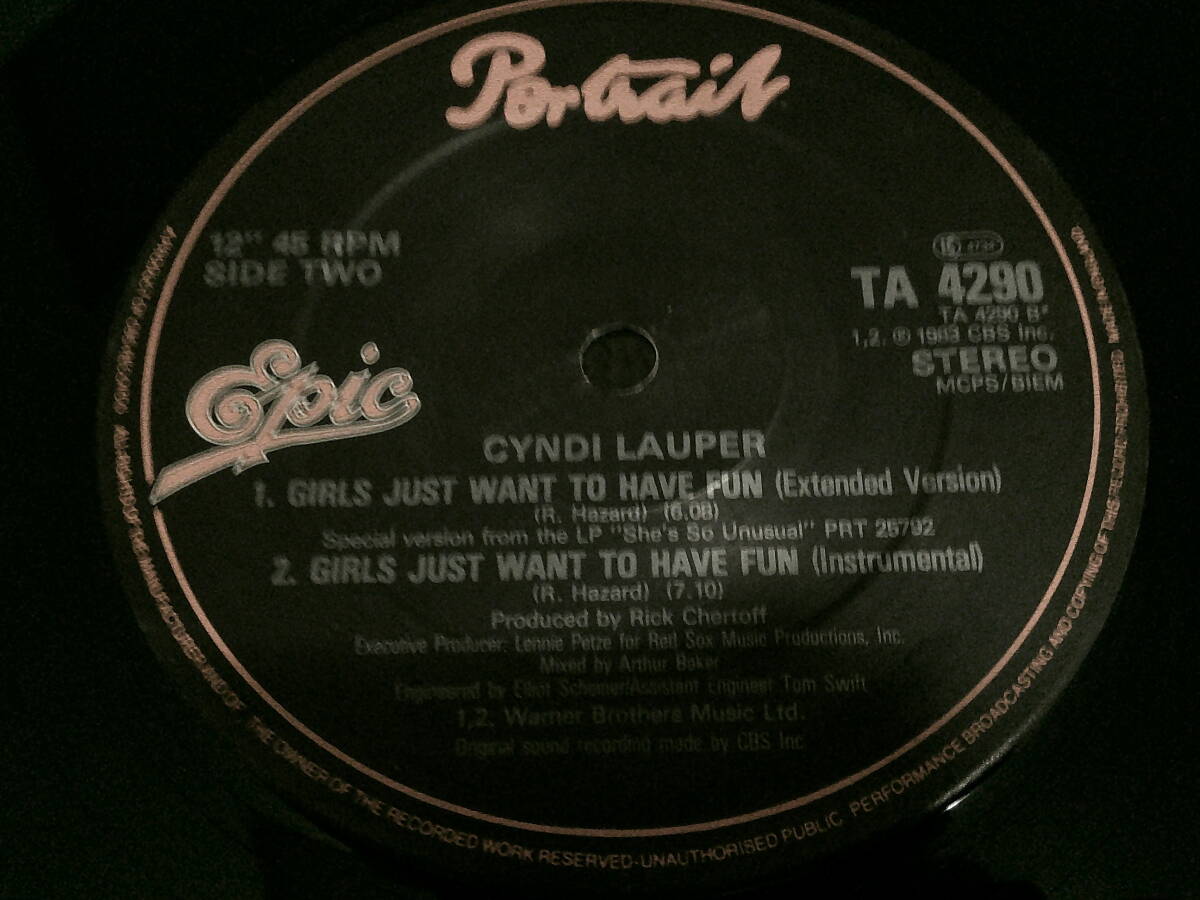 UK12' Cyndi Lauper/Time After Time/Girls Just Want To Have Fun-Extended Version 　*ジャケット画像要確認_画像5