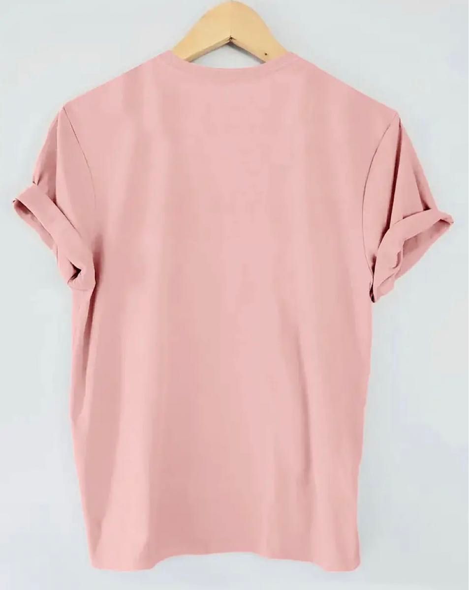 猫柄　半袖Tシャツ　ピンク
