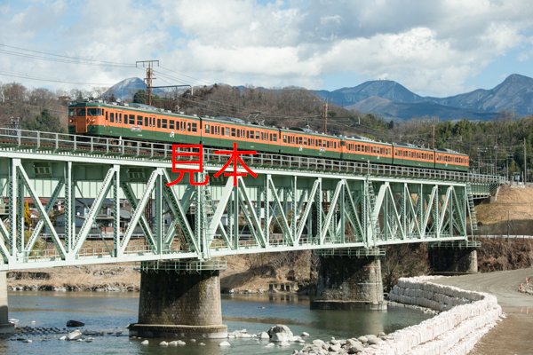 鉄道写真データ（JPEG）、00960733、115系（ありがとう115系サイドシール貼り付け）、JR上越線、敷島〜渋川、2018.03.01、（7360×4912）_画像1