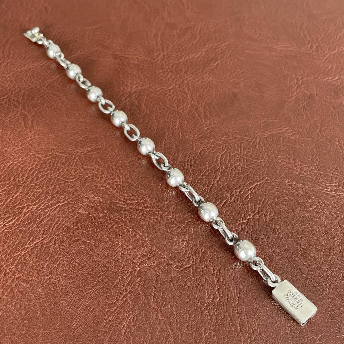 メキシコ シルバー 925 ビンテージ メンズ ブレスレット ボール ヴィンテージ mexico silver bracelet アクセサリー レア 希少 限定1_画像2