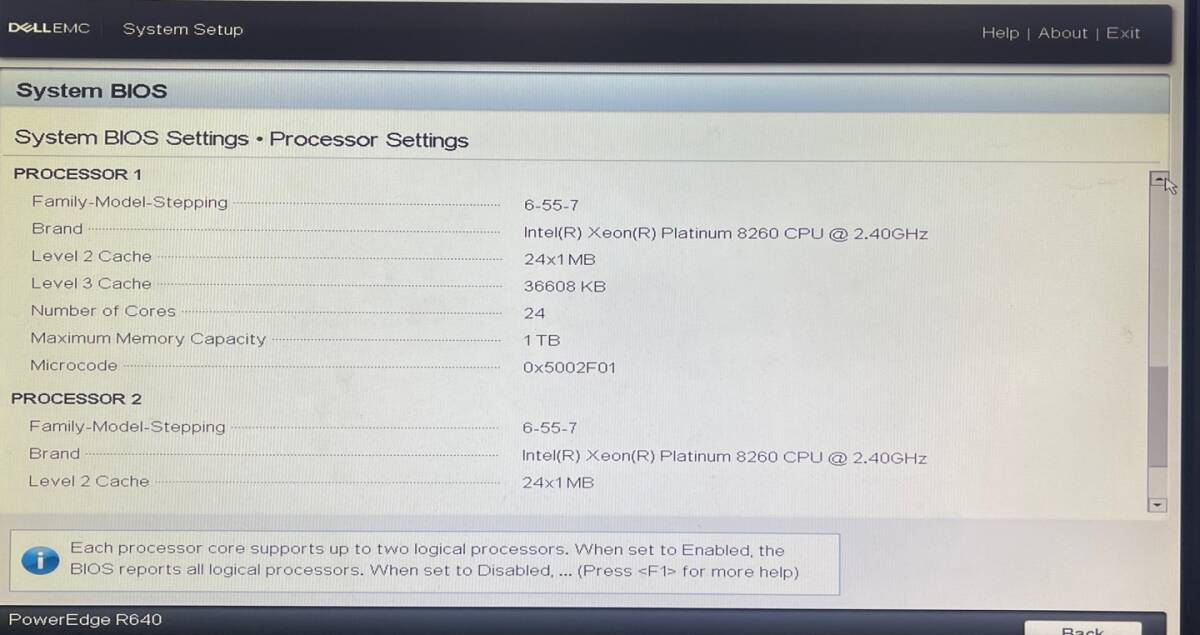 Dell EMC PowerEdge R640 2x Platinum 8260 24Core 2.40GHz 256GB 6x 600GB H730P Mini Enterprise _画像6