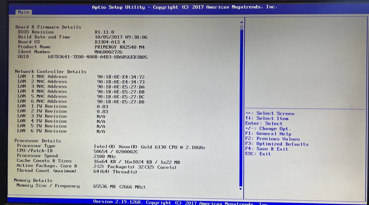 Fujitsu Primergy RX2540 M4 SFF 8Bay 2x Gold 6130 16Core 2.10GHz 64GB 6x 600GB CP400i_画像4