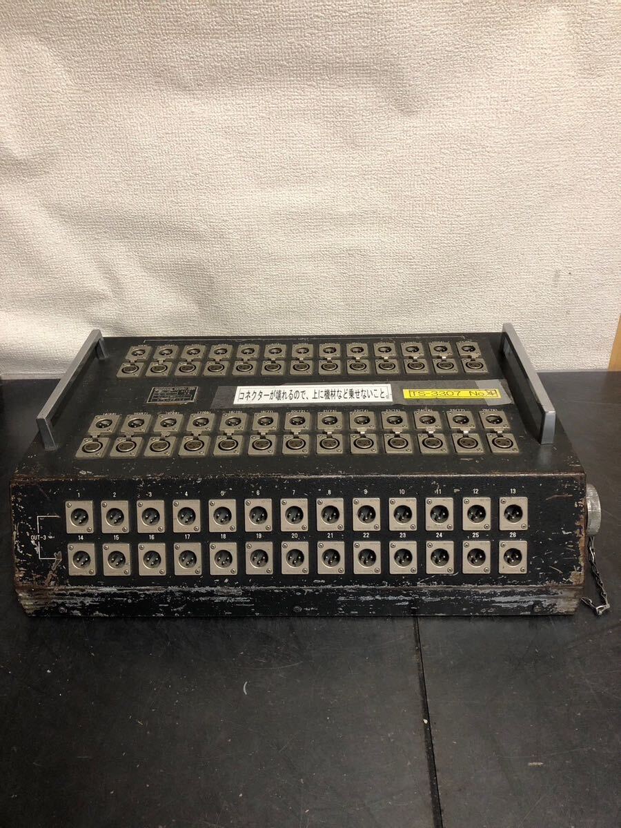  rare goods! rare!TAMURA Tamura work place Mike divergence BOX TS-3307 PA equipment sound equipment broadcast department use item!