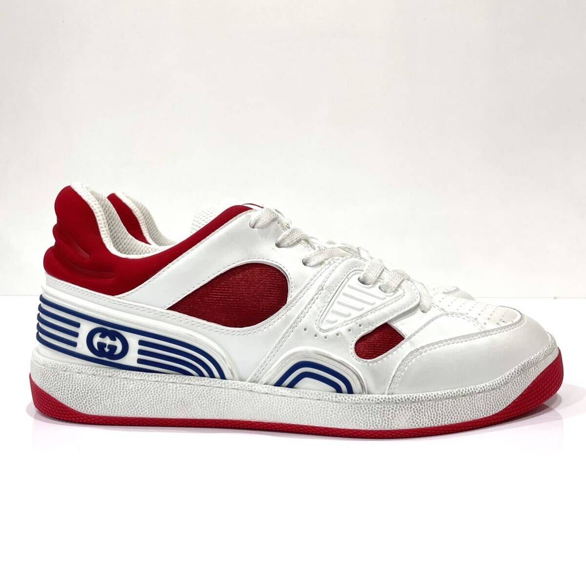 未使用 GUCCI グッチ レザー スニーカー697882 BASKET 未使用 GUCCI グッチ レザー スニーカー697882 BASKET