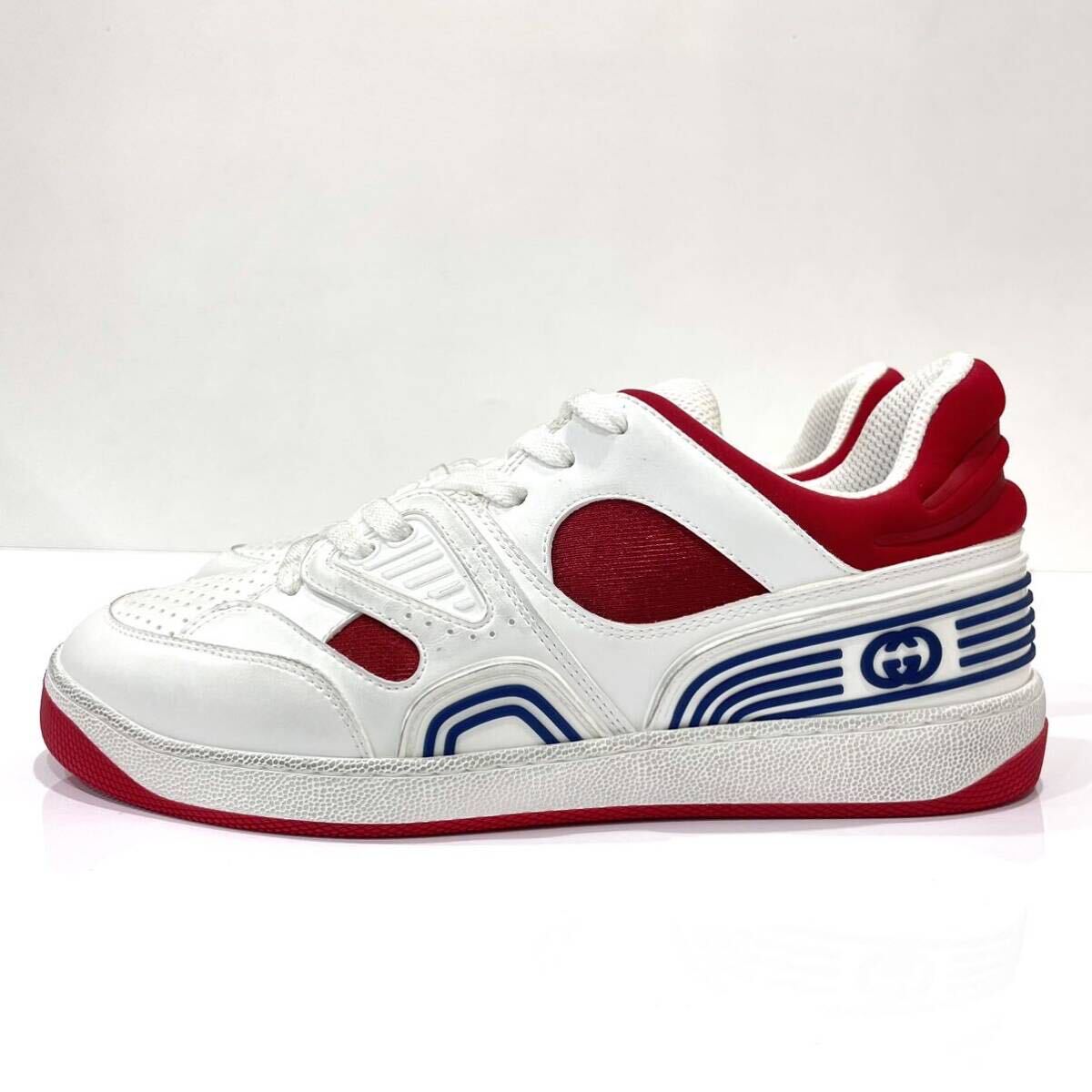 未使用 GUCCI グッチ レザー スニーカー697882 BASKET 未使用 GUCCI グッチ レザー スニーカー697882 BASKET