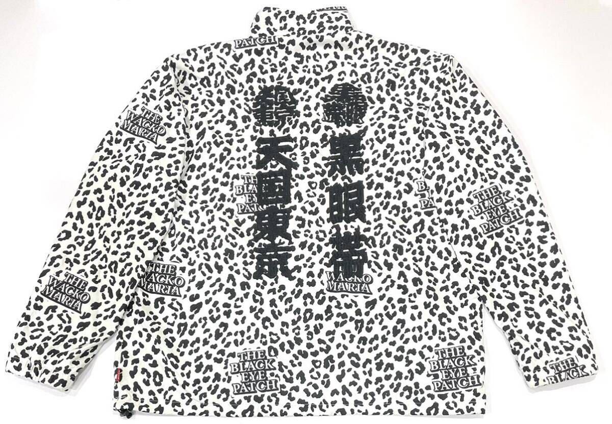 良品 WACKO MARIA ワコマリア BLACK EYE PATCH ブラックアイパッチ コラボ LEOPARD TRACK JACKET TYPE-1 レオパード ナイロンジャケット _画像3