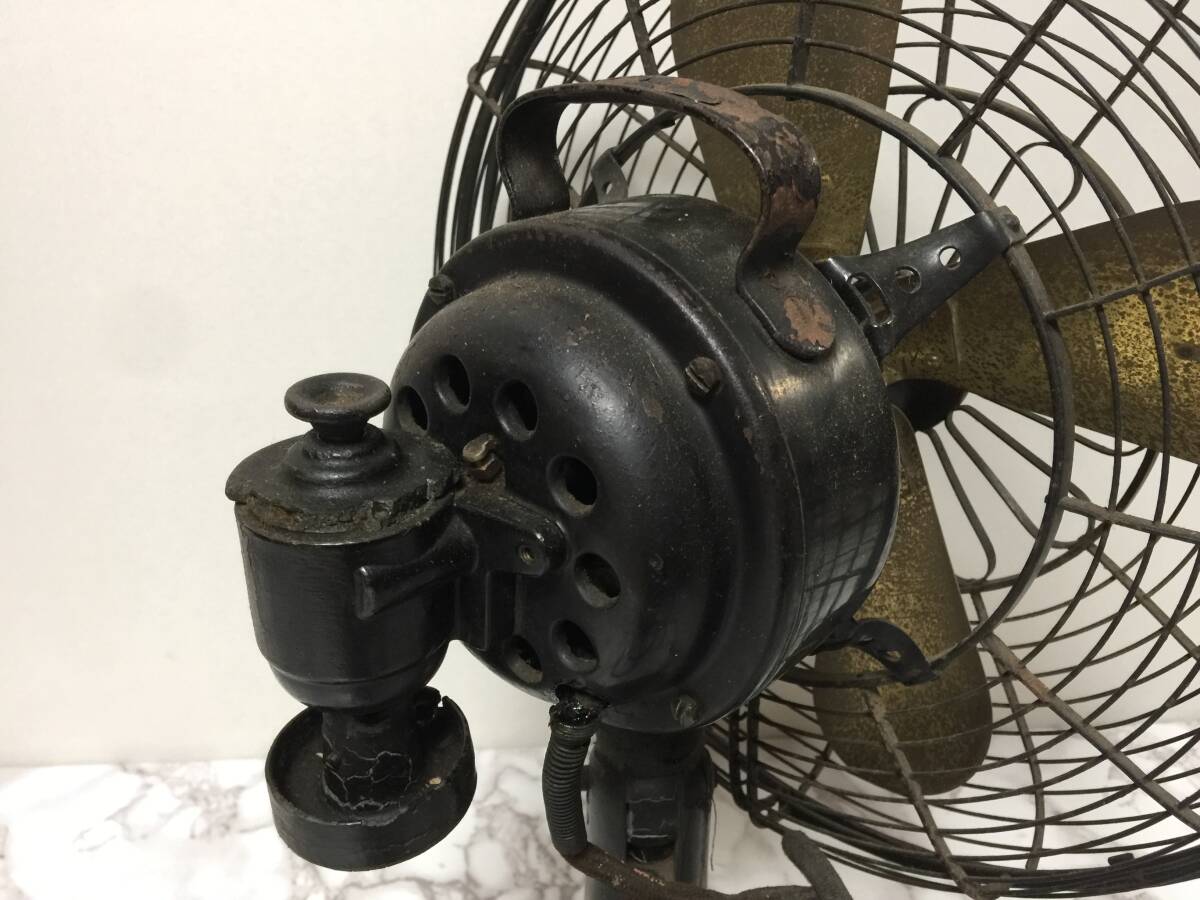  Showa Retro Mitsubishi electric .A-C FAN MOTOR 4 sheets wings root height approximately 43cm Junk that time thing L