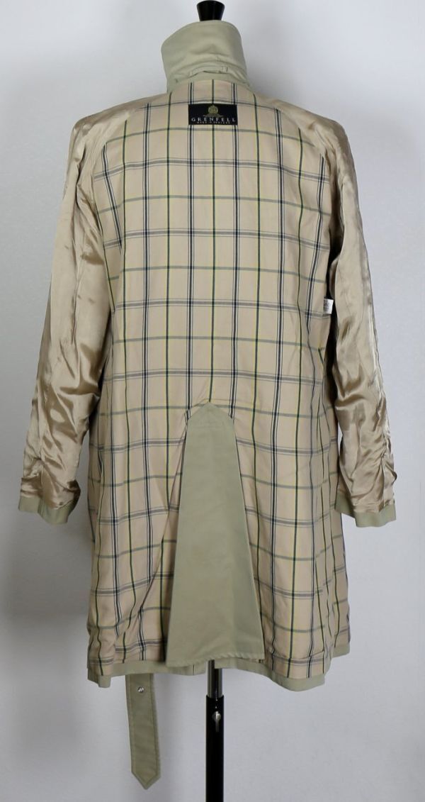 英国製 GRENFELL グレンフェル コットン トレンチコート size 38 trench coat b8016_画像8