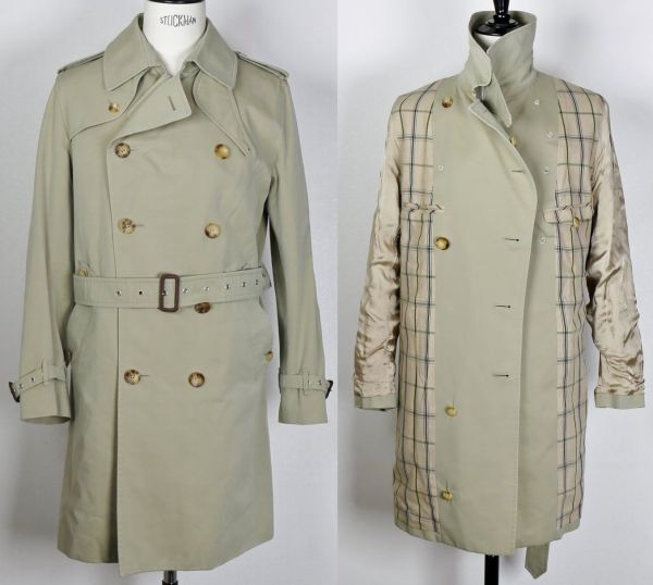 英国製 GRENFELL グレンフェル コットン トレンチコート size 38 trench coat b8016_画像1