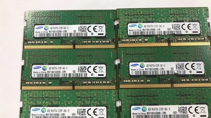 初期保障★SAMSUNG 4GB PC4-2133P SODIMM メモリ DDR4-17000 DDR4 PC4-17000 10枚組 ★送料無料_画像2
