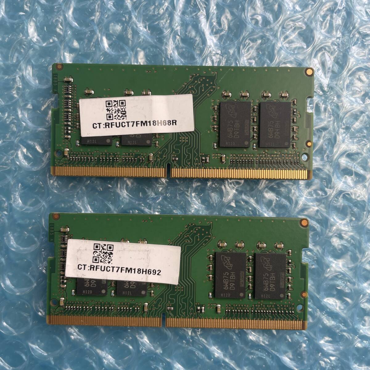 Micron 8GB×2枚 計16GB DDR4 PC4-2400T-SA1-11 中古 ノートPC用 メモリ【NM-331】_画像2