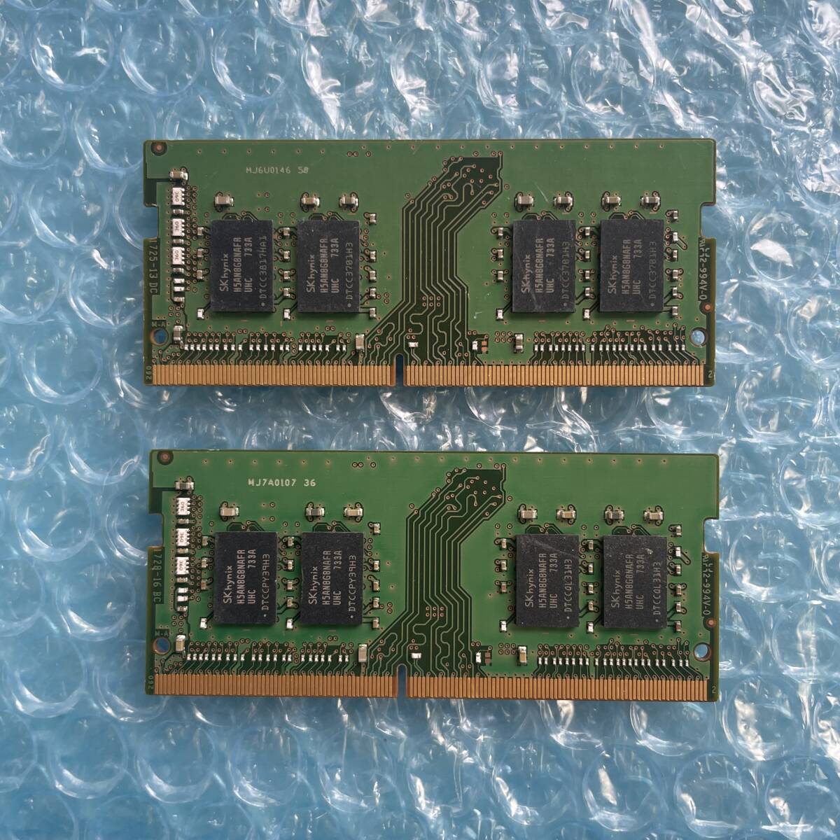 SKhynix 8GB×2 sheets total 16GB DDR4 PC4-2400T-SA1-11 used Note PC for memory [NM-335]