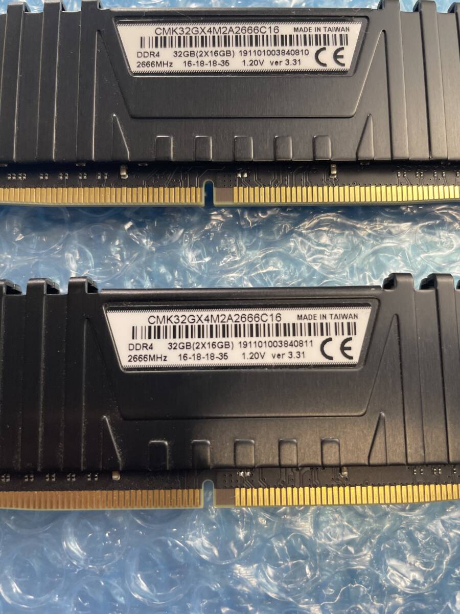 CORSAIR VENGEANCE LPX 16GB×2 листов итого 32GB DDR4 2666MHz 1.20V б/у настольный память [DM-834]