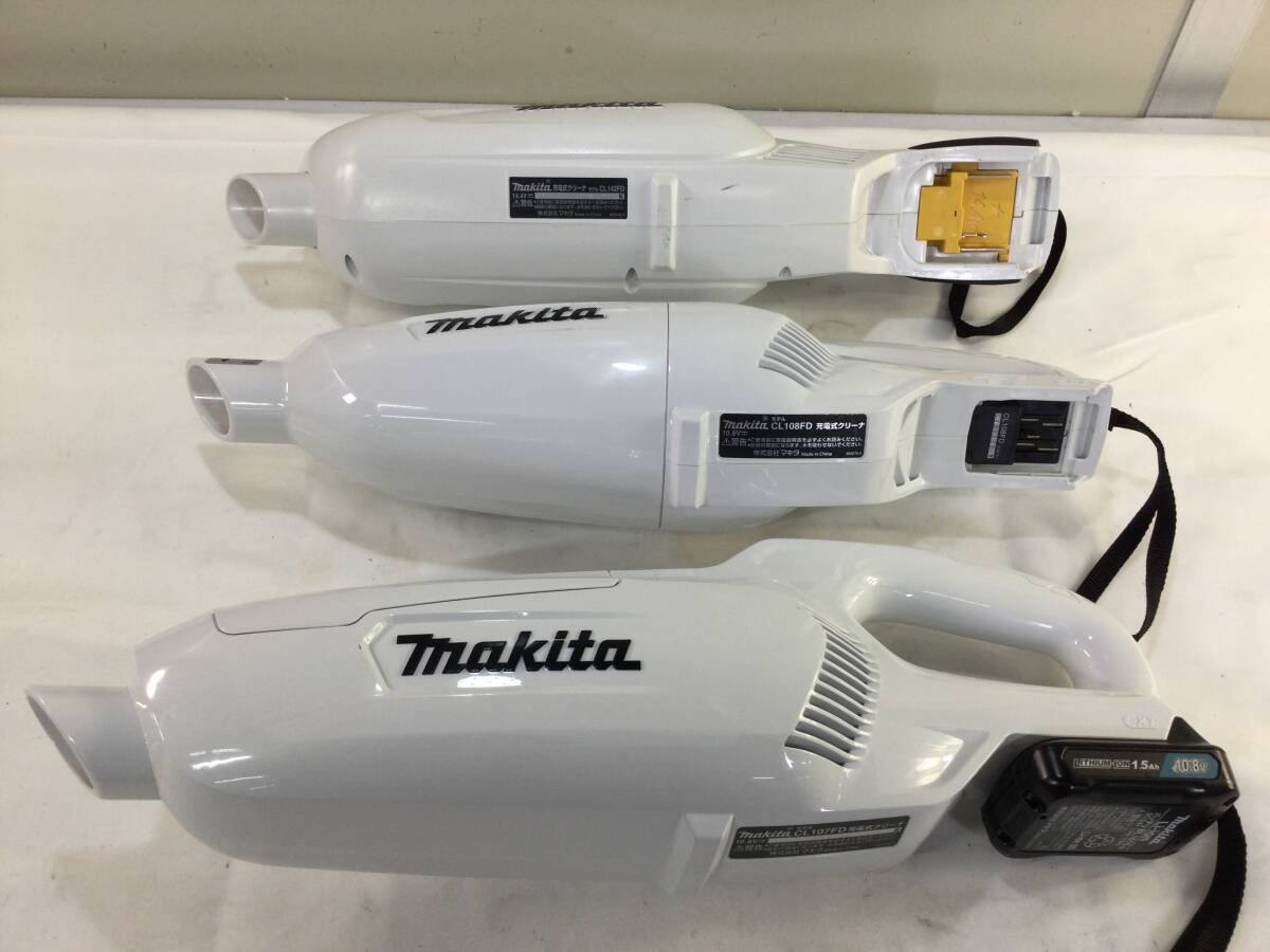 [346] Junk CL142FD CL108FD CL107FD makita Makita rechargeable vacuum cleaner 3 pcs. set set sale 