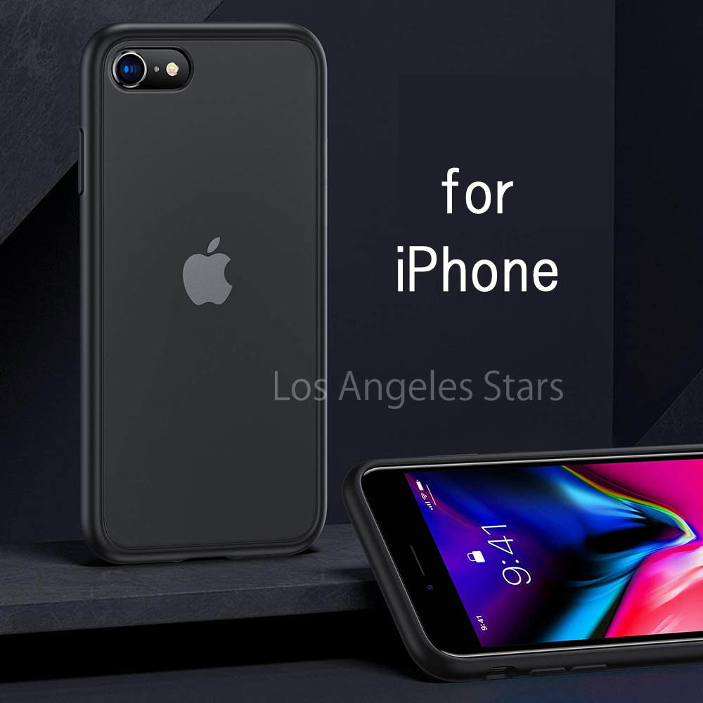iPhoneSE ケース iphone8 iPhonse SE 黒 ブラック カバー バンパー 半透明 スマホケース マット 柔らかい TPU 薄い 指紋防止 送料無料 人気_画像4