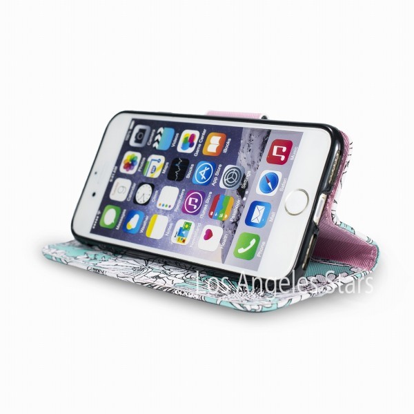 iPhone8plus 7plus レザー 手帳型 ケース 革 かわいい 青 水色 手帳 耐衝撃 激安 お洒落 人気 送料無料 カード収納 アイホン8プラス カバーの画像4