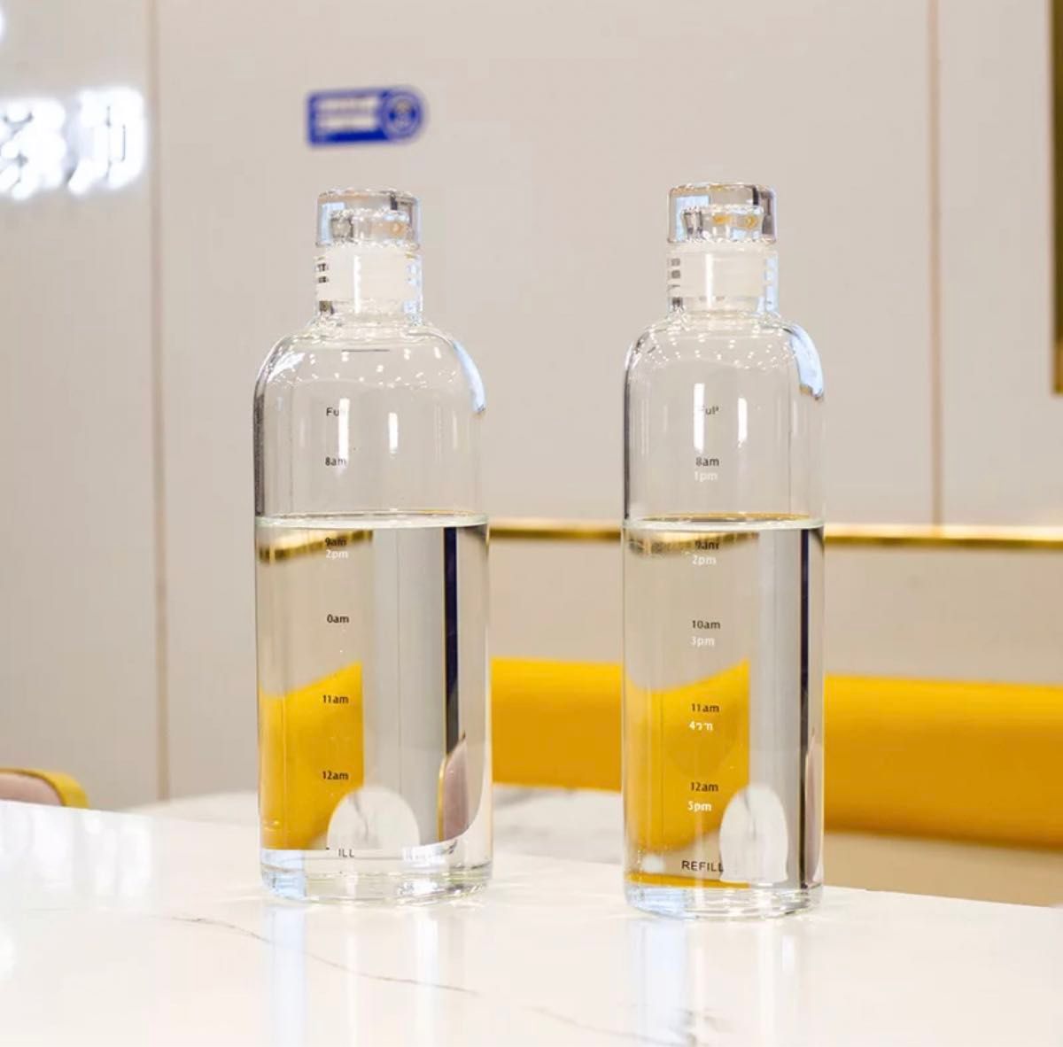 ウォーターボトル　500ml 韓国　アウトドア　スケルトン　タンブラー　水筒　透明　クリア　スポーツ　オフィス　ヨガ　ジム　