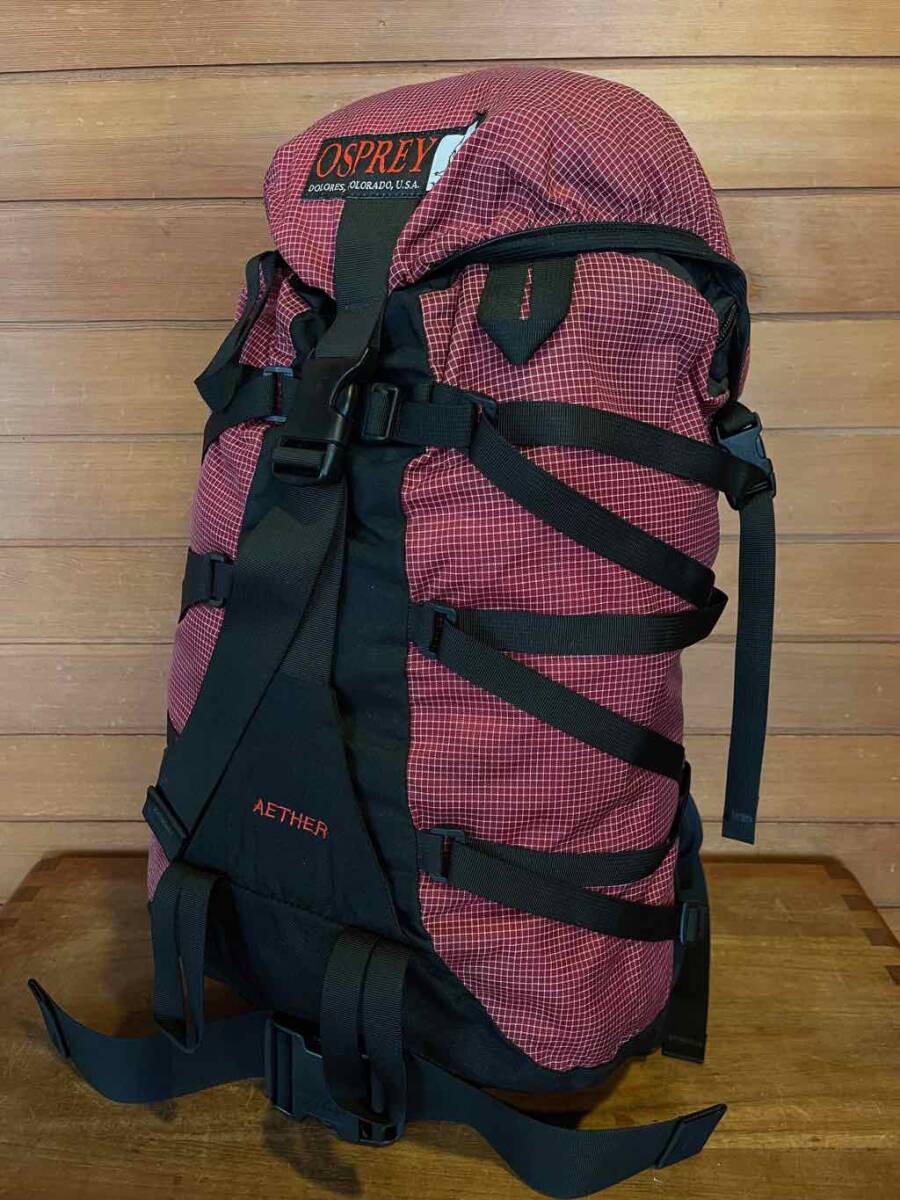 オスプレー イーサー バックパック OSPREY AETHER キャンプ 登山 トレッキング フライフィッシング スキー 渓流釣り ツーリング 旅行に_画像1