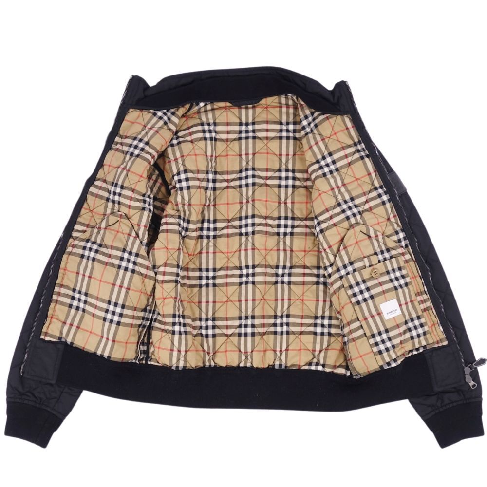 美品 バーバリー ロンドン BURBERRY LONDON ジャケット ブルゾン キルティング ジップアップ メンズ 44 ブラック cf05od-rm11e27555_画像4