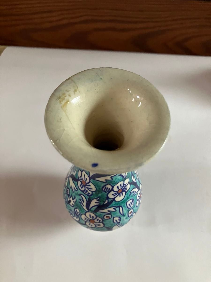【未使用】陶器花瓶（一輪さし）2点セット