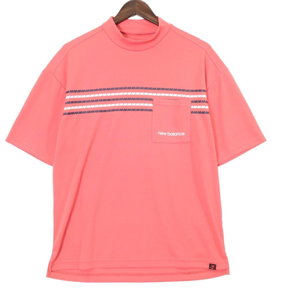 【新品、未使用】ニューバランスゴルフ　Tシャツ　メンズ　サイズ：４（Ｍ）　ピンク　夏_画像2