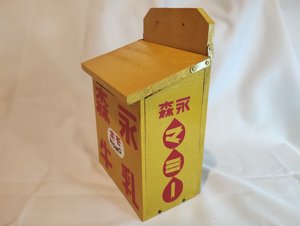  молоко коробка не использовался товар лес . молоко HOMO ho mo мумия античный Showa Retro дерево коробка неиспользуемый товар 