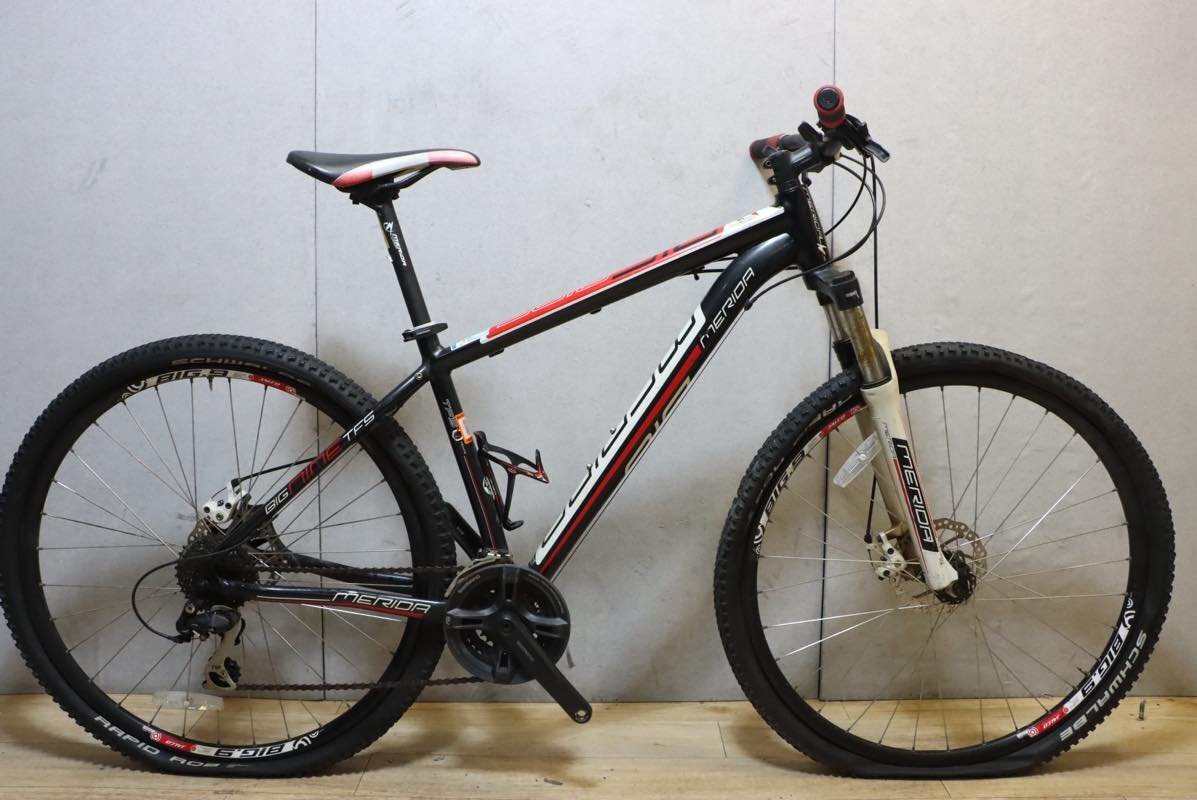 ■MERIDA メリダ BIG NINE 100 TFS 29er MTB SHIMANO 3X8S サイズ17 2012年モデル ※難アリ_画像1