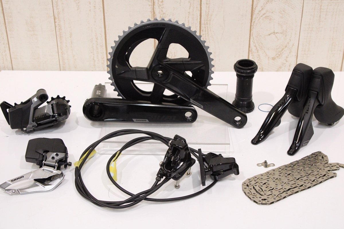 ★SRAM スラム RIVAL e-TAP AXS 2x12s 電動ワイヤレス 油圧ディスクブレーキ グループセット 170mm 48/35T 新車外し品