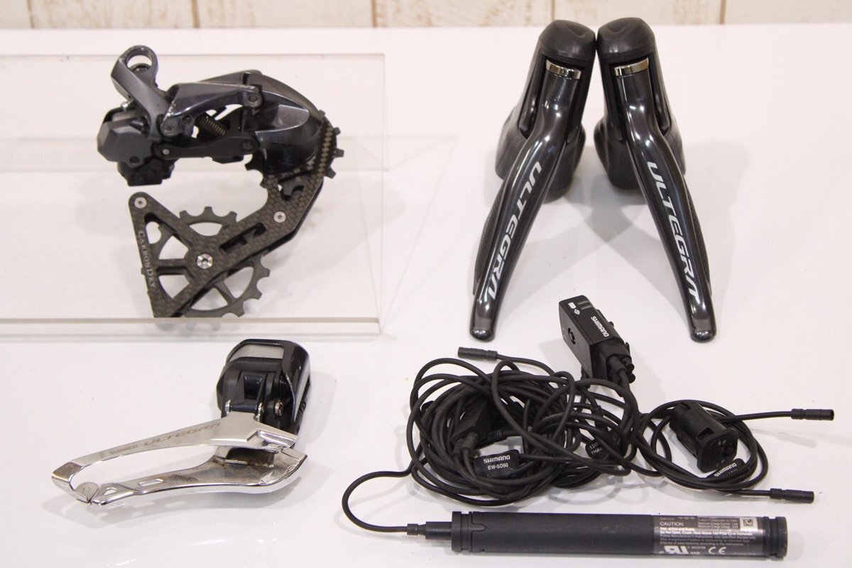 ★SHIMANO シマノ R8070シリーズ ULTEGRA 2x11s 電動Di2 油圧ディスクブレーキ 3点グループセット CDJビッグプーリー換装