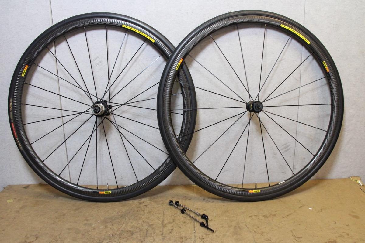 ○MAVIC マビック KSYRIUM PRO CARBON SL RIM シマノフリー 11s対応 チューブラー カーボンホイールセット 美品