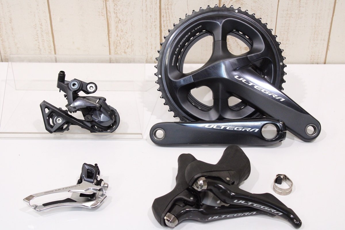 ★SHIMANO シマノ R8000シリーズ ULTEGRA 2x11s リムブレーキ 4点グループセット 170mm 52/36T SS 美品
