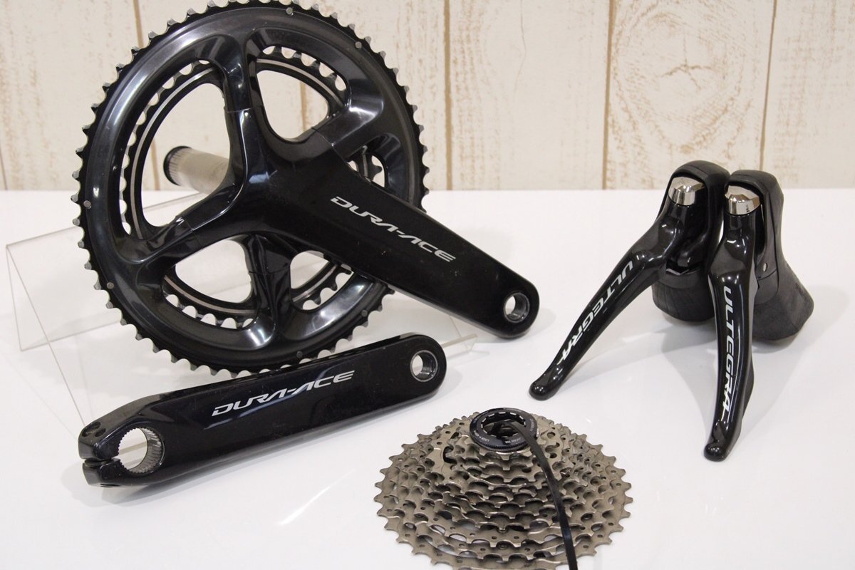 低価格の リムブレーキ 2x11s DURA-ACE R9100シリーズ シマノ ★SHIMANO 3点グループセット 53/39T 172.5mm パーツセット