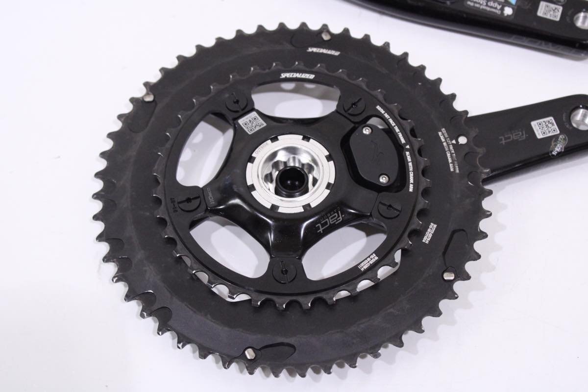 ★SPECIALIZED スペシャライズド S-WORKS POWER CRANKS 170mm 52/36T 2x11s パワーメータークランクセット BCD:110mm 超美品_画像7