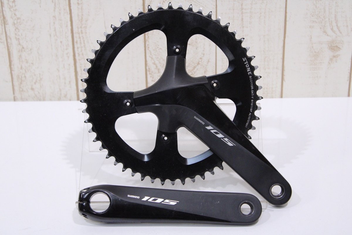 【在庫一掃】 FC-R7000 シマノ ★SHIMANO 105 チェーンリング換装 BCD:110mm クランクセット 1x9/10/11s 54T 172.5mm セット