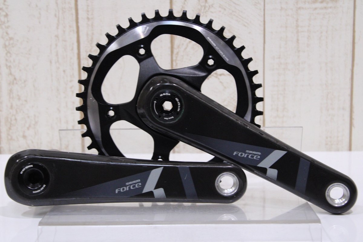 【海外輸入】 42T 172.5mm BB30/PF30 FORCE1 スラム ★SRAM 1x11s 超美品 BCD:110mm クランクセット セット