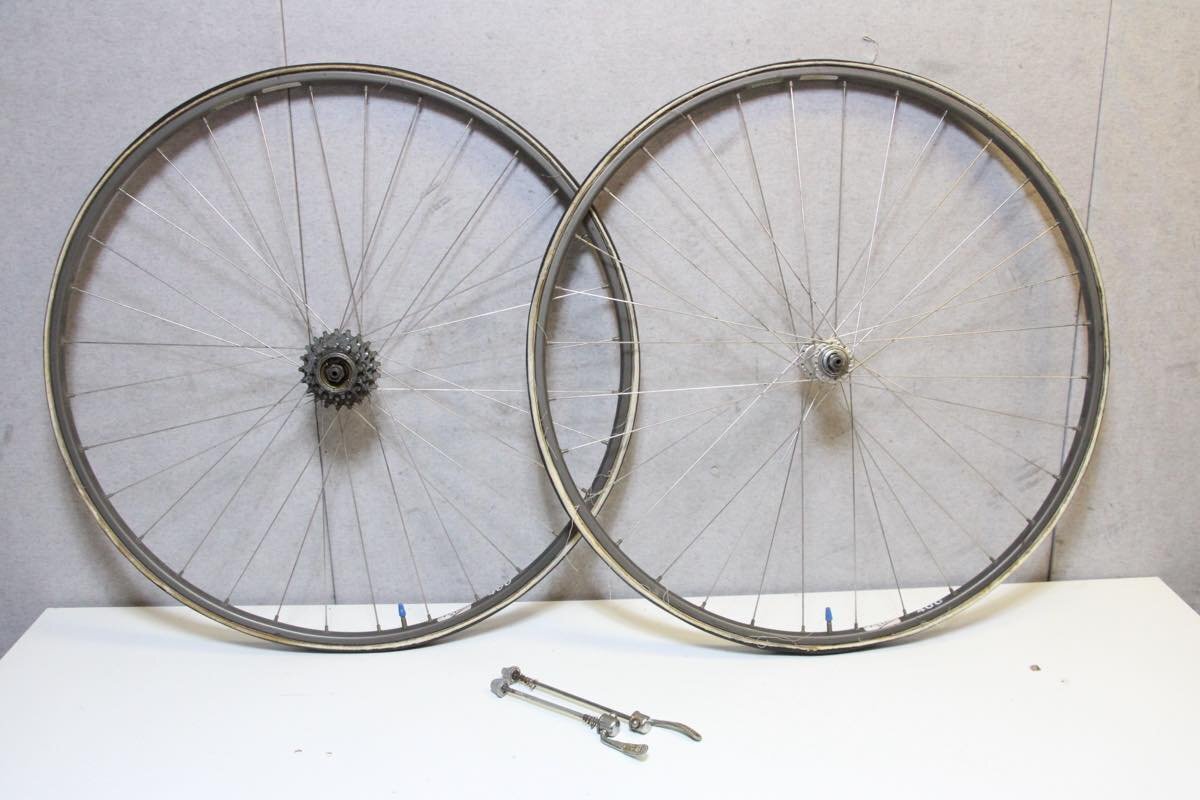 ○ARAYA アラヤ SUPER HARD ANODIZED リム SUNTOUR サンツアー SPRINT ハブ ボスフリー 6s チューブラー 手組みホイールセット