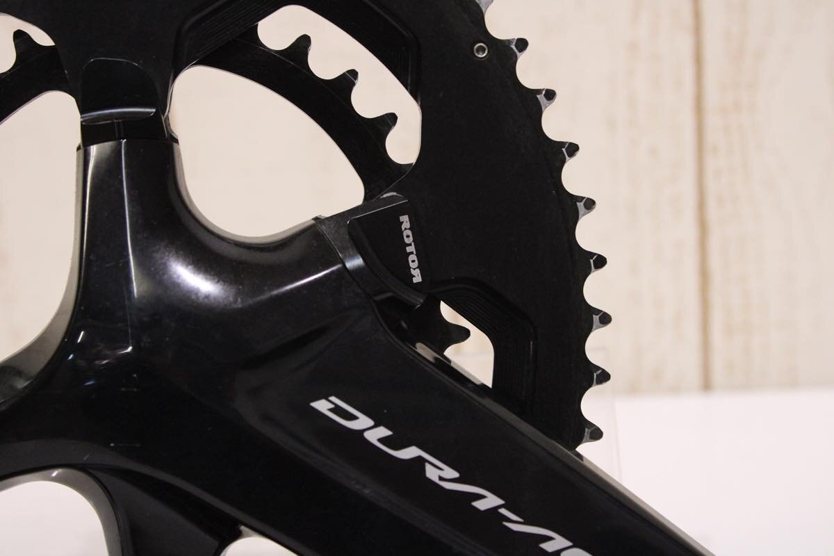 ★SHIMANO シマノ FC-R9100 DURA-ACE 172.5mm 52/36T 2x11s クランクセット ROTOR Q RINGS 換装 BCD:110mm 美品_画像3