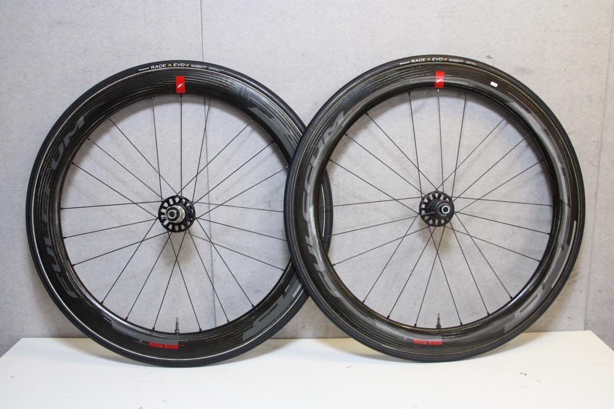 ○FULCRUM フルクラム SPEED 55T DB シマノフリー 11s対応 CULTハブ チューブラー カーボンホイールセット 美品