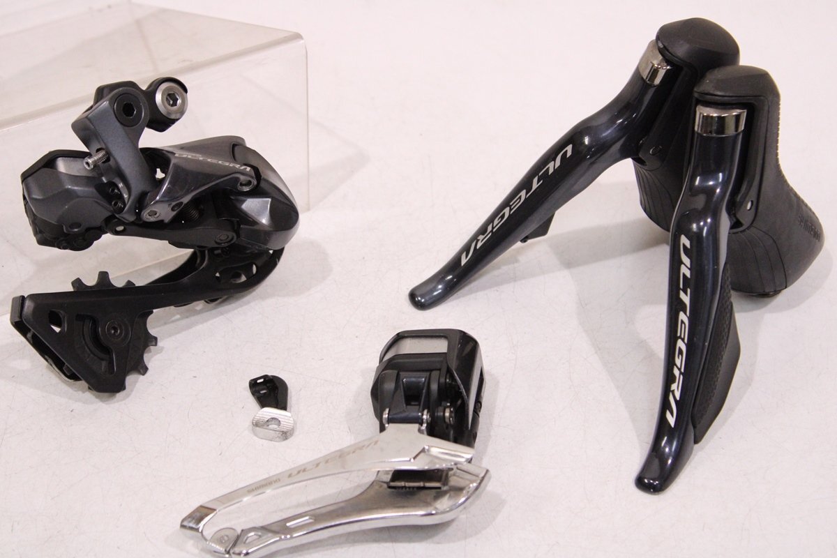 ★SHIMANO シマノ R8050シリーズ ULTEGRA 2x11s 電動Di2 リムブレーキ 3点グループセット 美品