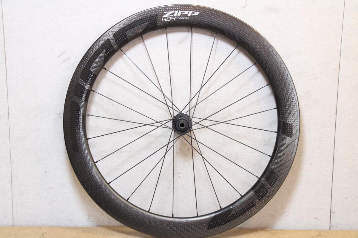 値下げ!○ZIPP ジップ 404 NSW DISC チューブレス カーボンホイール フロントのみ 美品