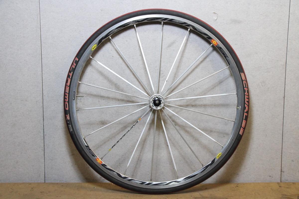 値下げ!シルバー!○MAVIC マビック KSYRIUM SL リムブレーキ クリンチャー フロントホイール