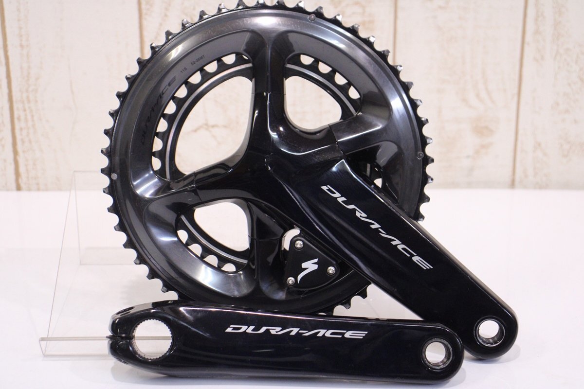 ★SHIMANO シマノ FC-R9100 DURA-ACE 172.5mm 52/36T 2x11s 両側計測パワーメーター クランクセット BCD:110mm 美品