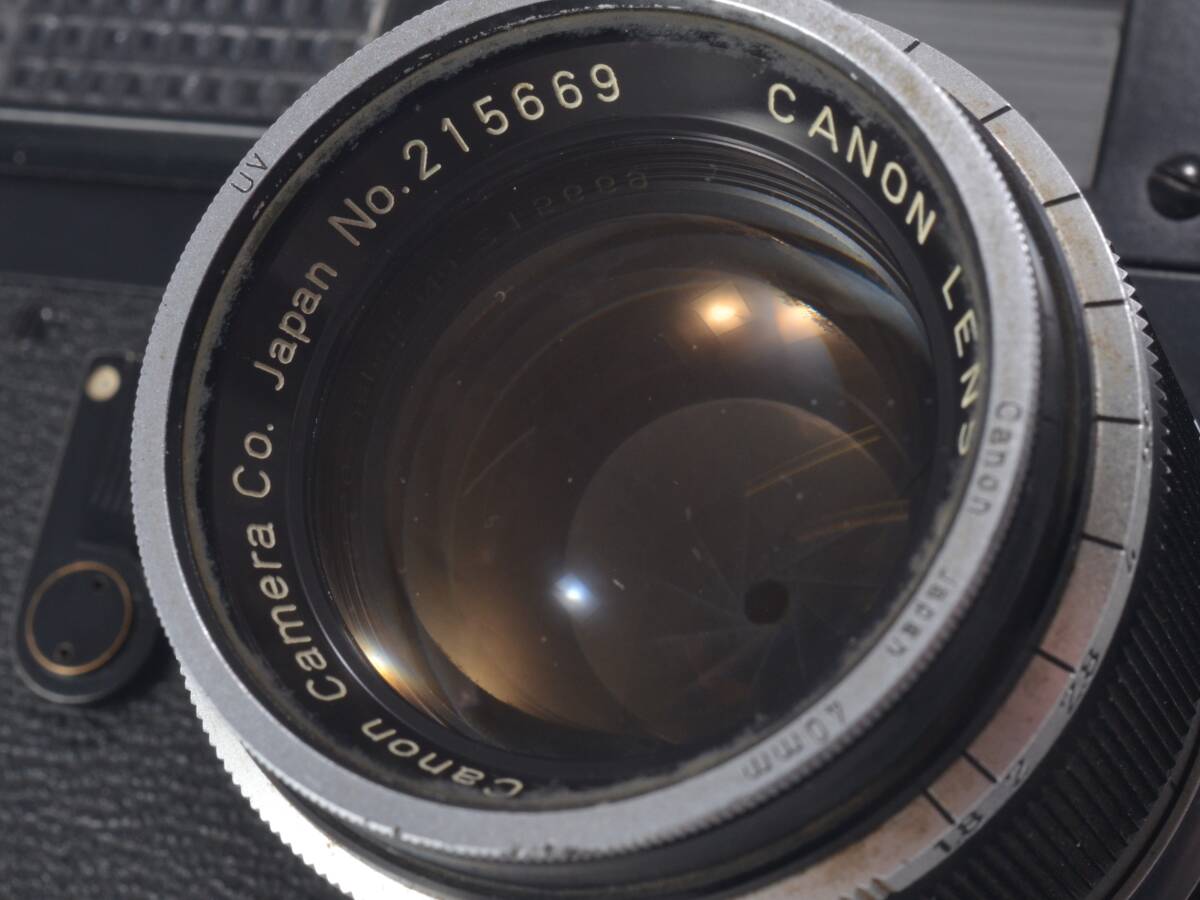 ☆希少品! [優良品] Canon (キヤノン) MODEL 7 ブラックボディ / おまけ 50mm F1.8 元箱! [保証] (52814)の画像9