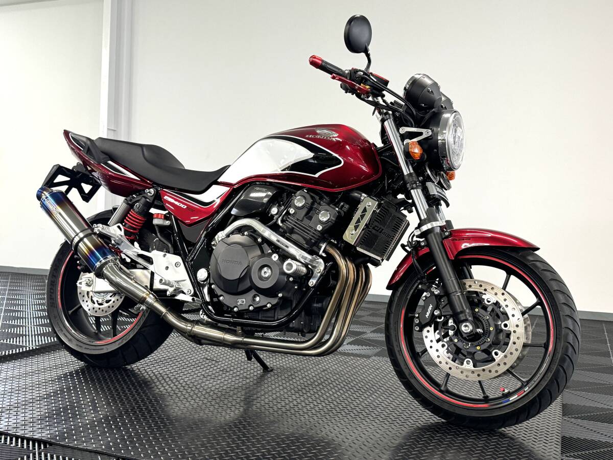 2023年 CB400SF Super Four VTEC Revo 2,652km BEAMSマフラー ACTIVEサブフレーム ETC他 カスタム総額47万相当_画像4