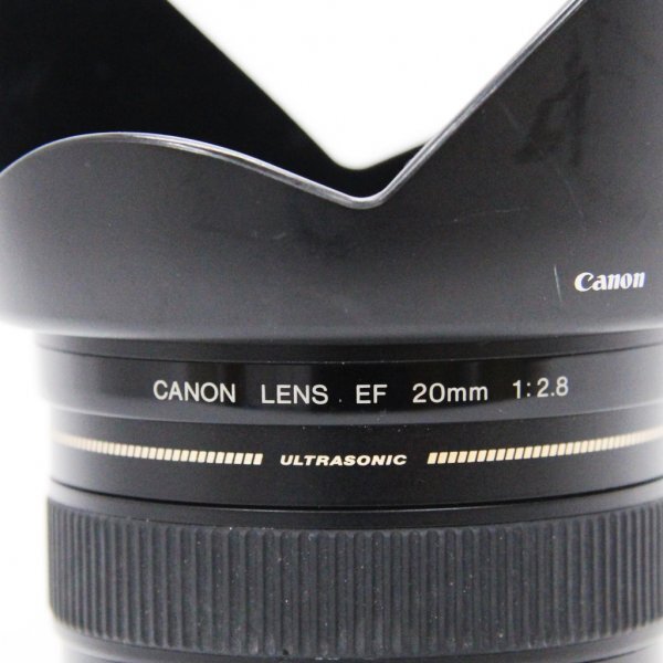 Canon キャノン LENS レンズ ULTRASONIC EF 20mm 1:2.8 ジャンク品 (j)の画像7