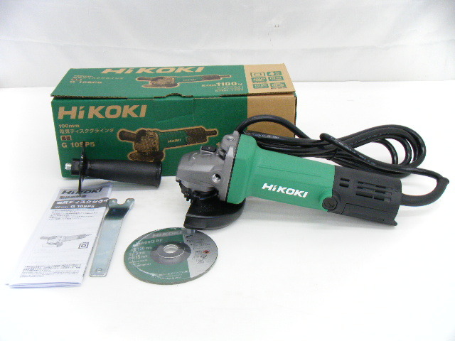 Hikoki ハイコーキ 100mm 電気ディスクグラインダ G10SP5 細径 未使用品 ①_画像1