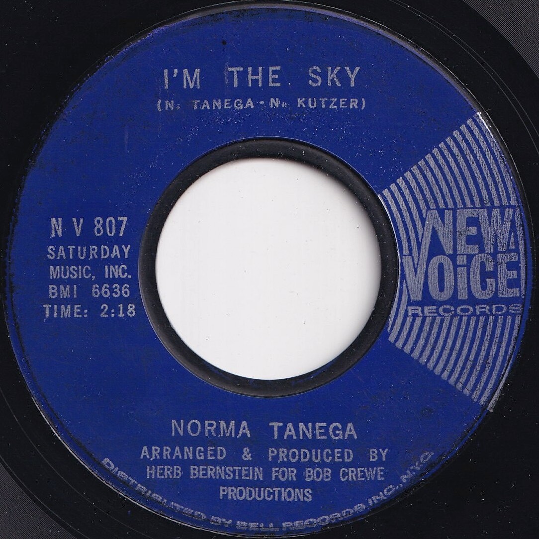 Norma Tanega Walkin\' My Cat Named Dog / I\'m The Sky New Voice US N V 807 206793 ROCK POP блокировка pop запись 7 дюймовый 45
