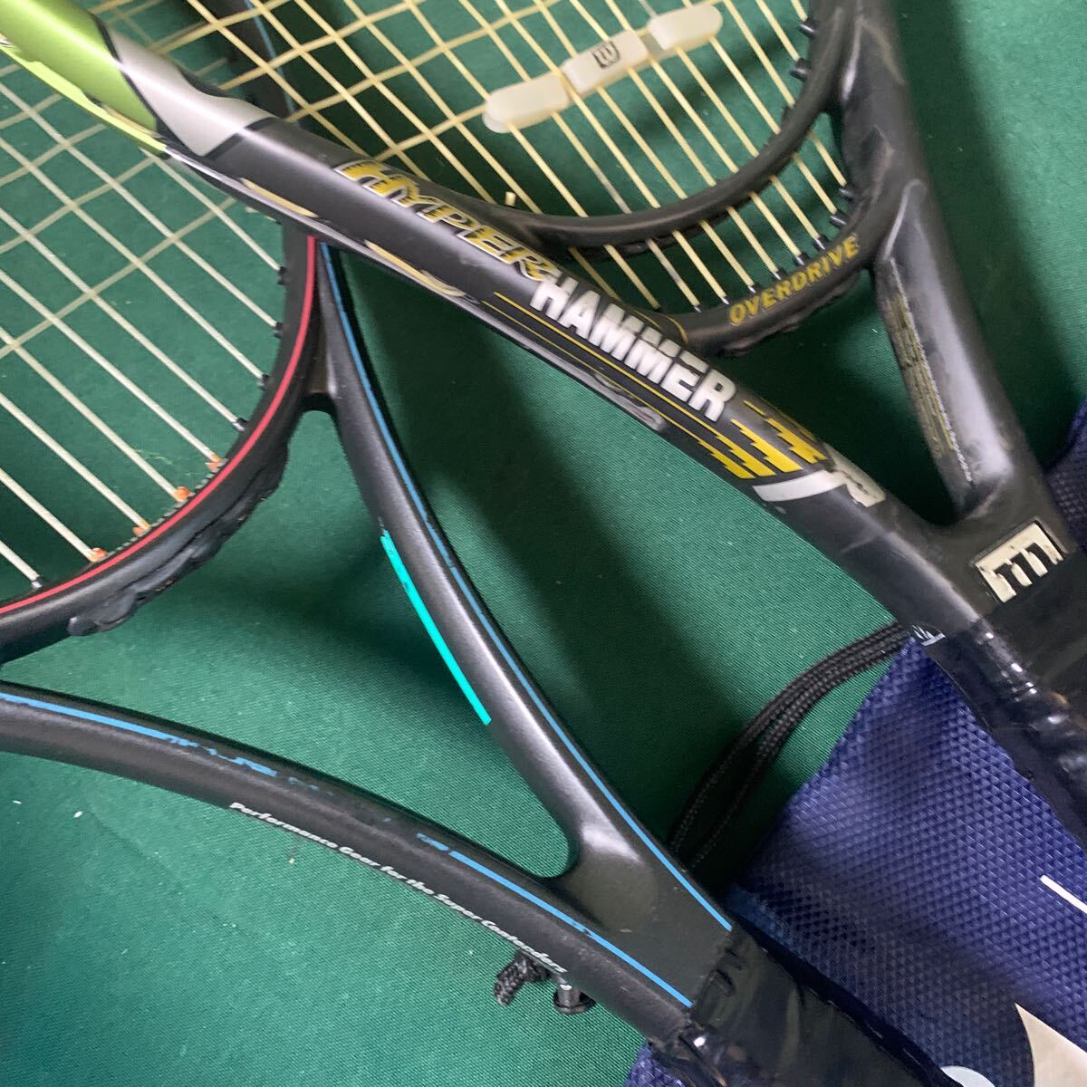 テニスラケット Wilson 硬式テニスラケット HYPER 2.6とBRIDGESTONE 980 中古 現状品の画像6