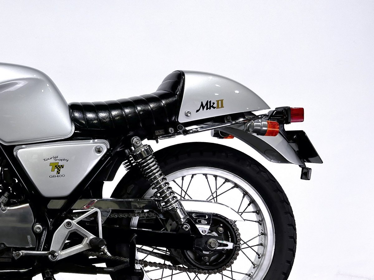 当店製作車完成！GB400T.T. Mk2 [TOURIST TROPHY] 機関良好 Newリペイント Newタイヤ カフェレーサー 動画有 全国通販可 3.9％低金利~150回_画像5